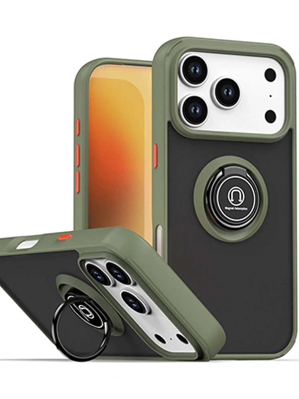 Matte Ring Case for iPhone 17 Pro Max